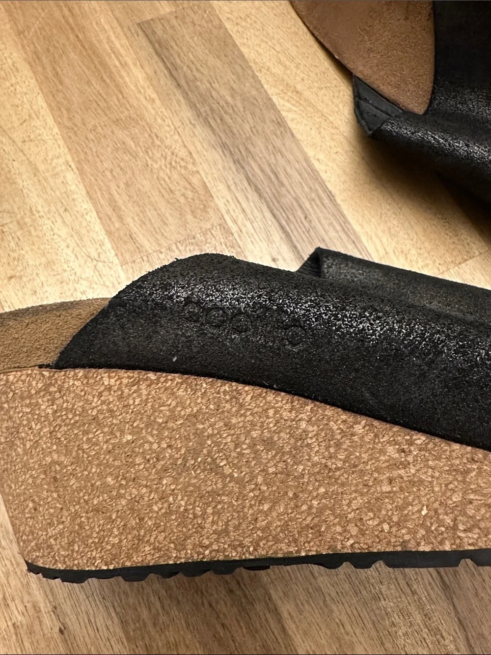 BIRKENSTOCK Papillio “Namica” leather wedges